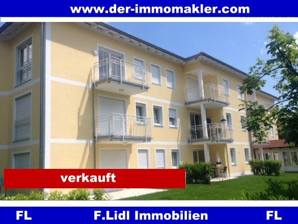 Bad Füssing: *F. Lidl Immo* verkauft - Exklusive 3 Zimmer Eigentumswohnung in Mehrfamilienhaus - Erdgeschoß m. Terrasse, Garten u. 2 Tiefgaragenstellplätze! 
