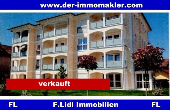 Bad Füssing: *F. Lidl Immo* verkauft -  Exklusive 2 Zimmer Eigentumswohnung in 12 Fam. Haus / Mehrfamilienhaus - Erdgeschoß mit Terrasse u. Garten 