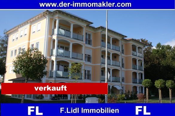 Bad Füssing: *F. Lidl Immo*  -  Exklusive 3 Zimmer Eigentumswohnung in 12 Fam. Haus / Mehrfamilienhaus - 2.Stock mit 2 Balkonen 