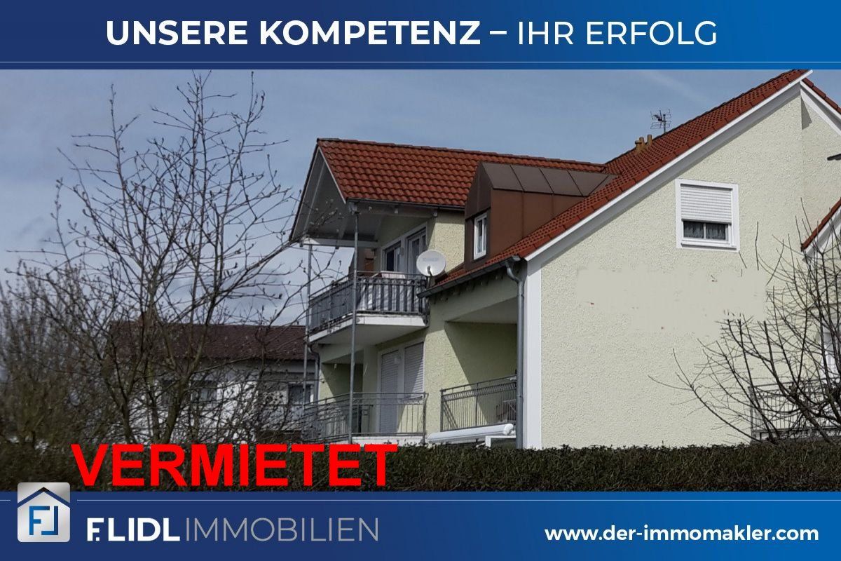 Bad Füssing: gepflegte 1 Zimmer Mietwohnung 1.Stock mit Balkon 