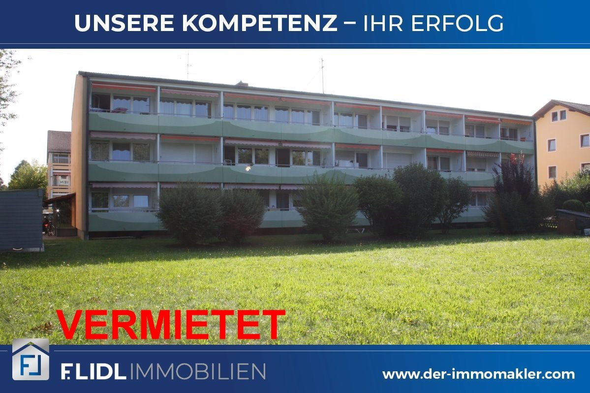 Bad Füssing: gepflegte 1 Zimmer Mietwohnung 2. Stock mit Balkon 