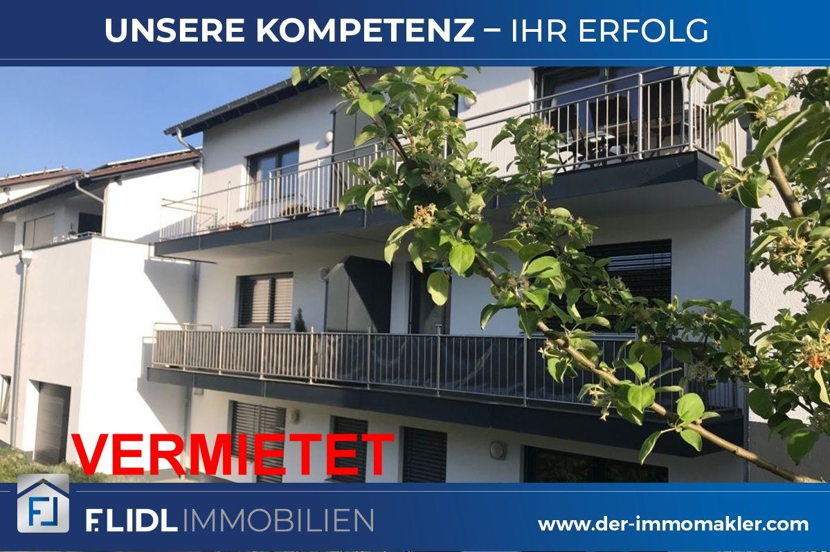 Pocking: 2 Zimmer Mietwohnung in 6-Fam. Haus / 1. Stock mit Balkon  