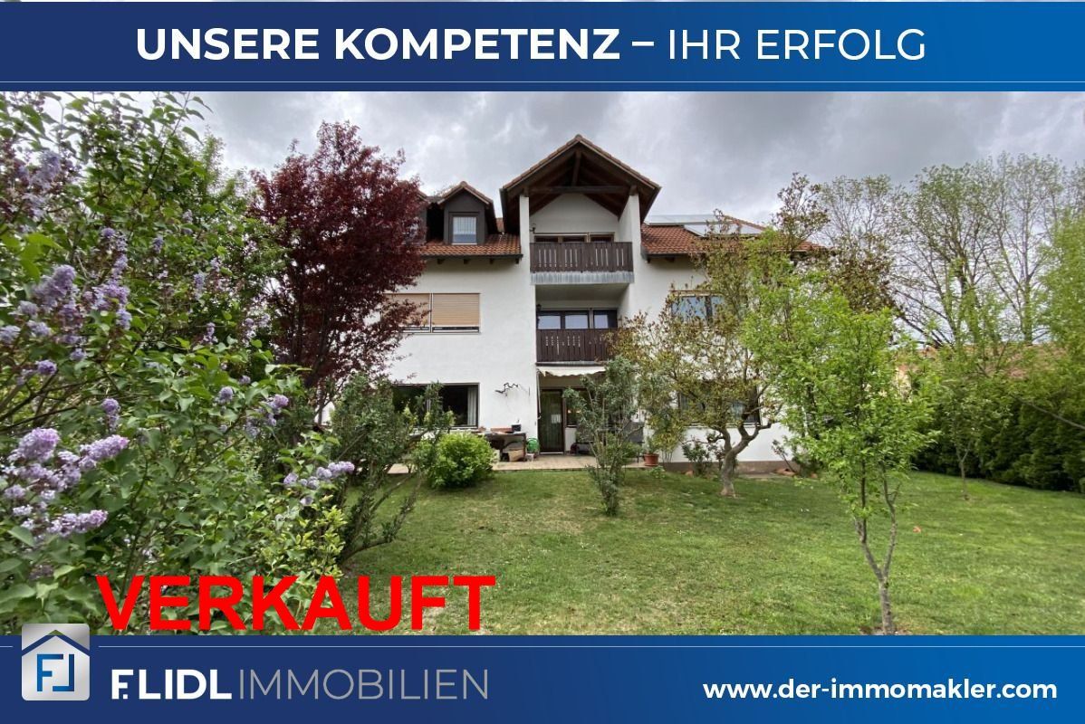 Niederaichbach: Mehrfamilienhaus mit 4 Wohnungen und Garten -  in Niederaichbach 