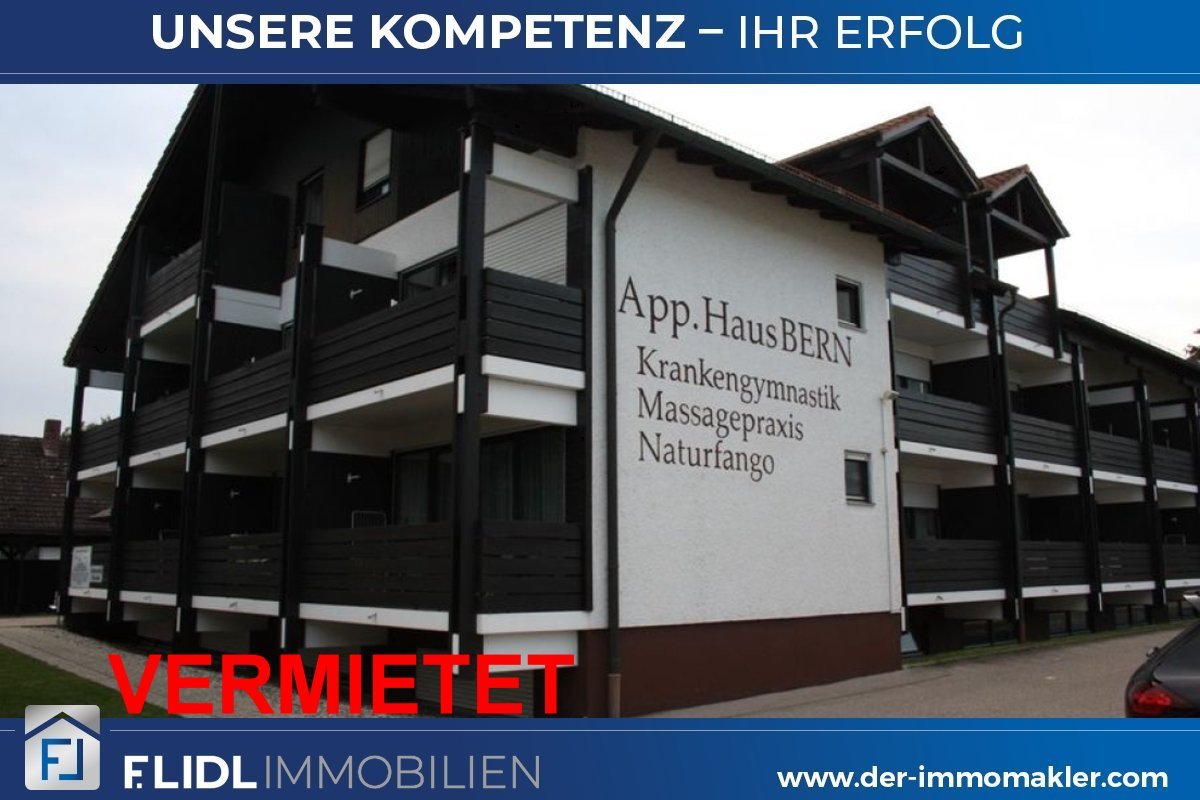 Bad Füssing: Gemütliche teilmöblierte 2 Zimmer Wohnung - DG mit Balkon 