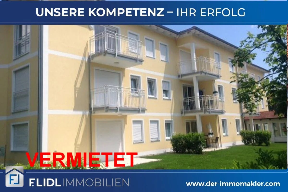 Bad Füssing: Exklusive 2 Zimmer Mietwohnung in Mehrfamilienhaus - 2.Stock m. Balkon u.Tiefgaragenstellplatz  