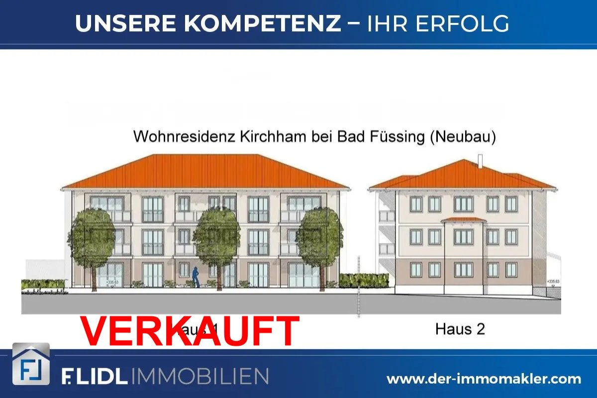 Kirchham: Neubau - Exklusive 2 Zimmer Luxus Eigentumswohnung in 9 Fam. Haus /  - 1.Stock mit Balkon 