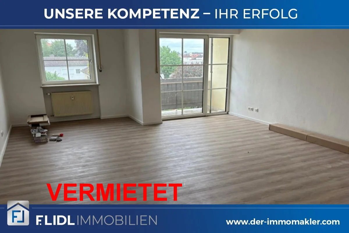 Pocking: Mietwohnung 1 Zimmer Appartement in einem Mehrfamilienhaus -2. Stock mit Balkon 
