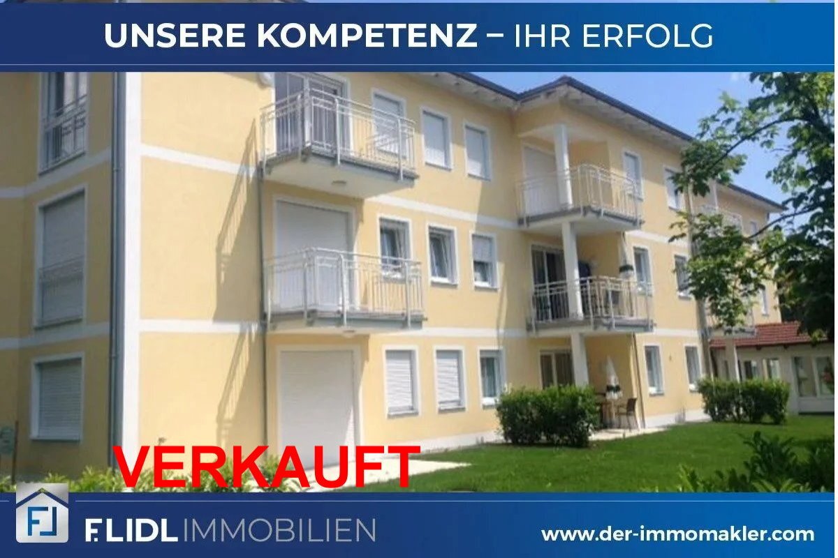 Bad Füssing: Gepflegte 2 Zimmer Eigentumswohnung in Mehrfamilienhaus - 2. Stock m. Balkon Tiefgaragenstellplatz  