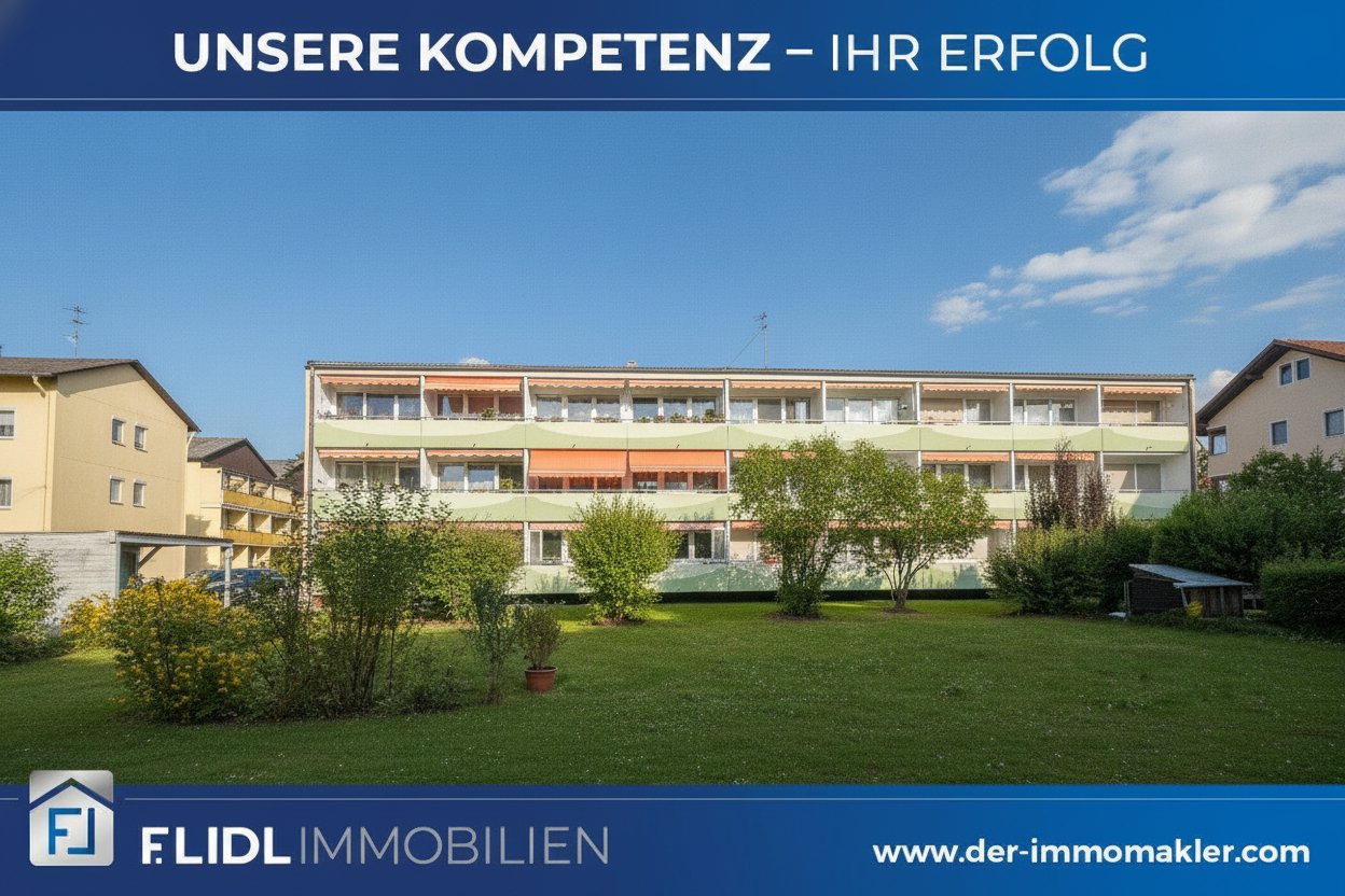 Bad Füssing: gepflegte 1 Zimmer Eigentumswohnung 2. Stock mit Balkon 
