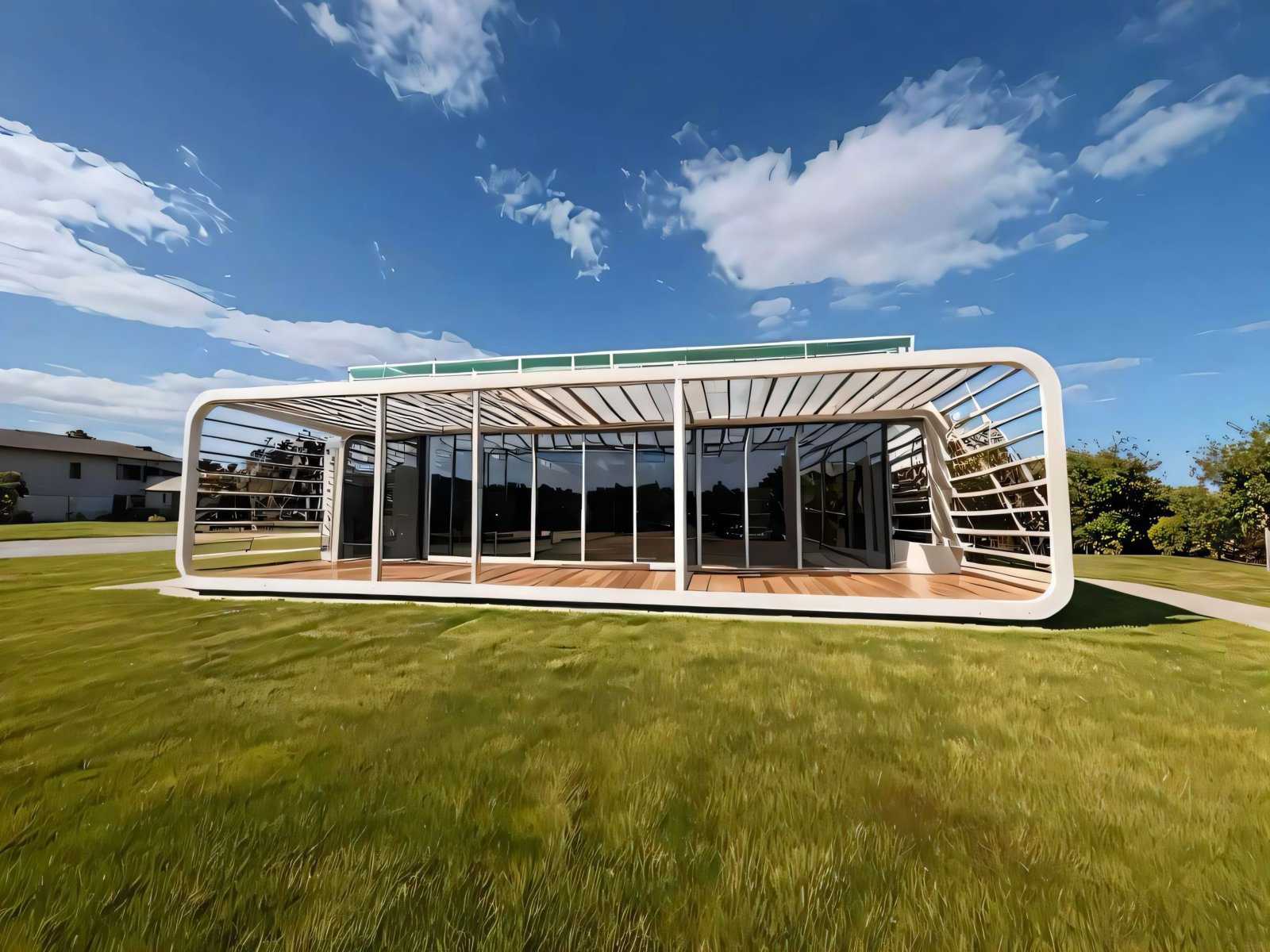 Loft-Cube mit Panoramaverglasung - Architektur der Zukunft auf einen Blick!