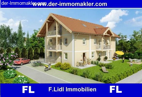 Bad Füssing:  F. Lidl Immo* kleine 2 Zimmer Neubau Eigentumswohnung in 6 Fam. Haus / Mehrfamilienhaus -2. Stock mit Balkon 