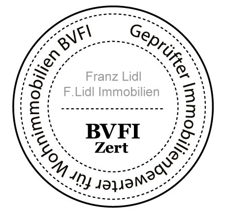 Siegel Geprüfter Immobilienbewerter BVFI Franz Lidl